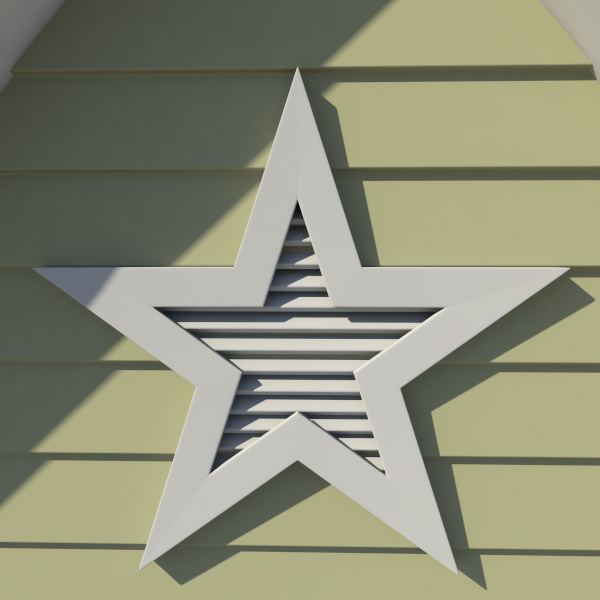 3d Model Decorative Gable Vent