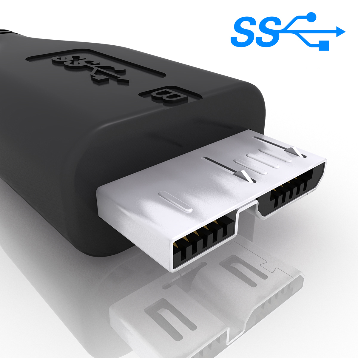 3d Model Usb 3 Connectors