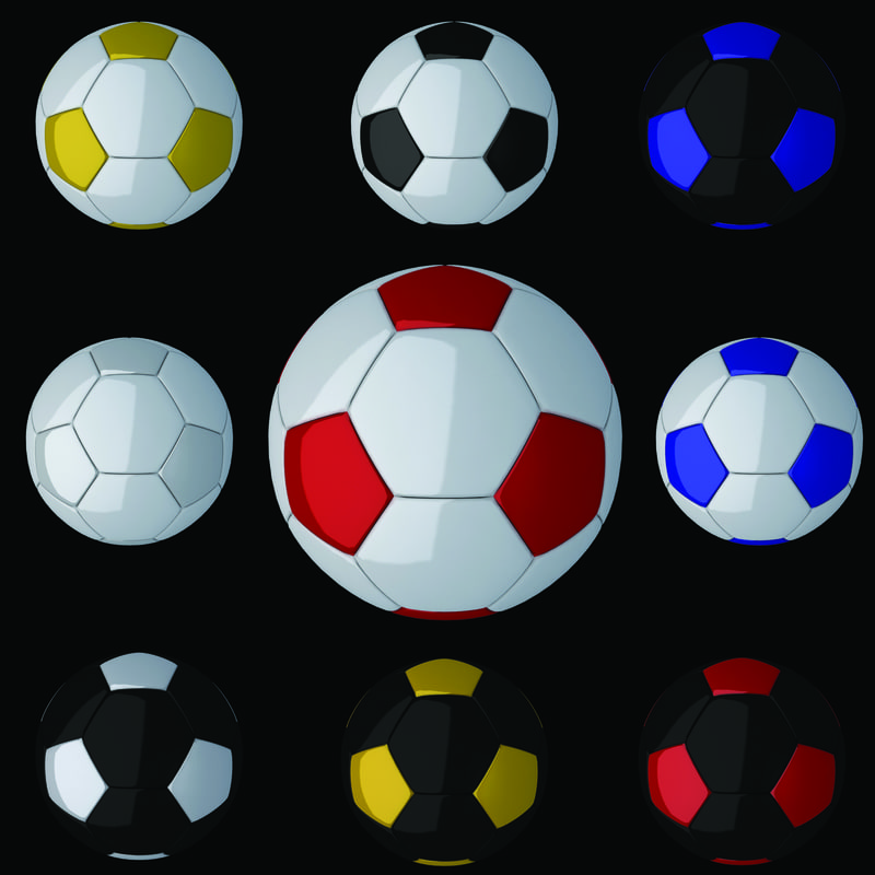 soccer football 3d model