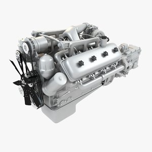 engine kraz 3ds