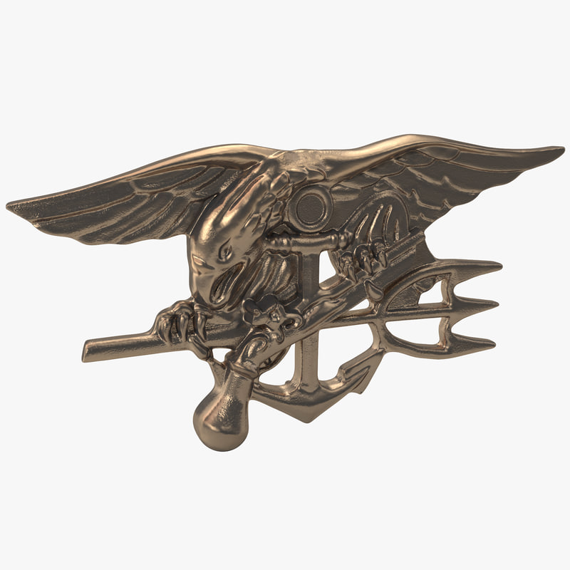 3d model navy seals insignia