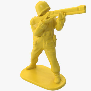 3d plastic army men 2 model