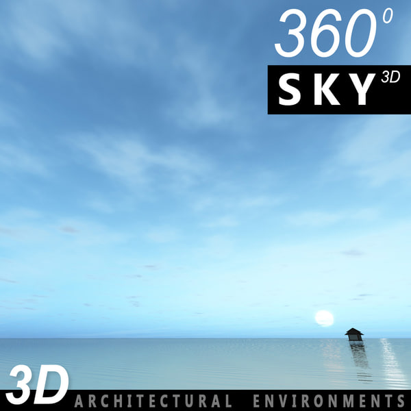 sky clouds 3d model