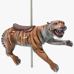 carousel tiger 3d model