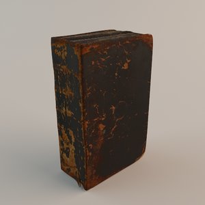 3d model old bible book