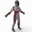 racing driver toyota rigged 3d model