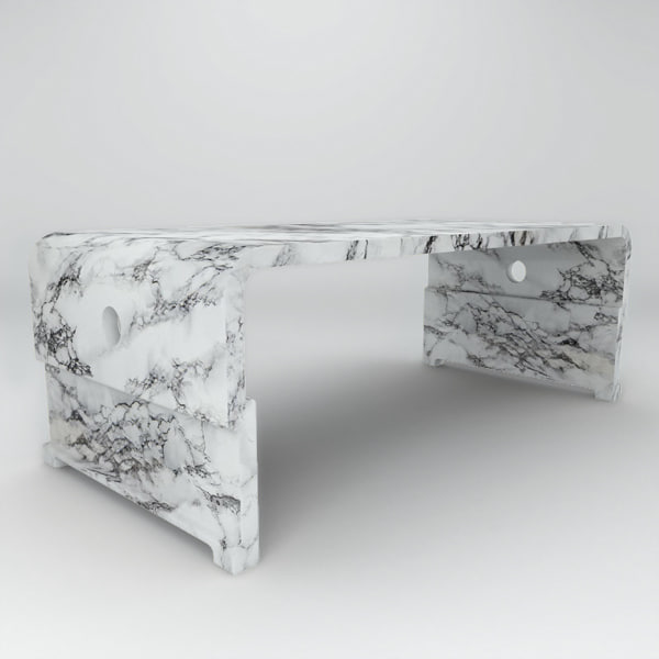 Solid Granite Marble Coffee Table 3d Model