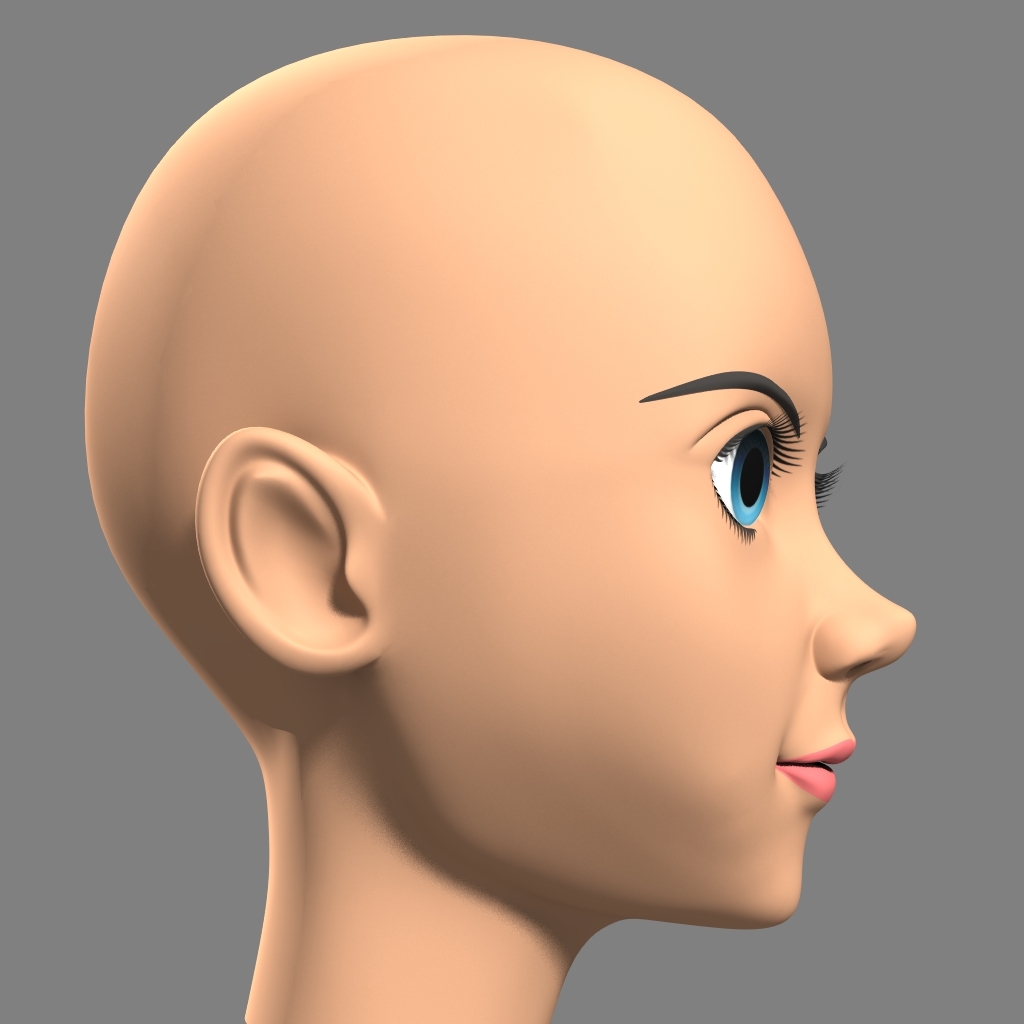 head animation 3d model