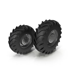 tractor tires 3d model