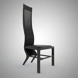3d model arata isozaki marilyn chair wood