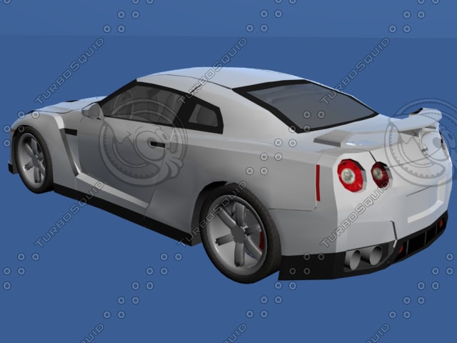 nissan car 3d free model model free nissan gtr 3d car