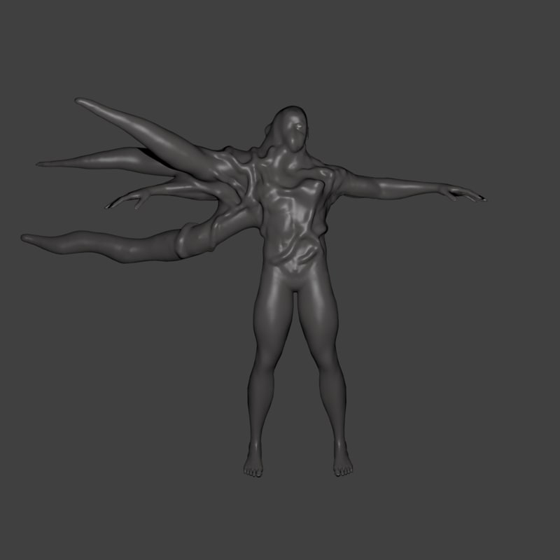 Mutant Humanoid humanoid mutant 3d model