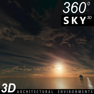 3d model sky clouds