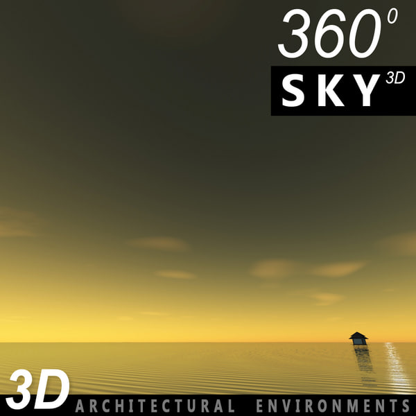 sky clouds 3d model