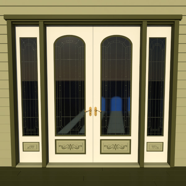 Decorative Victorian Double Door Obj