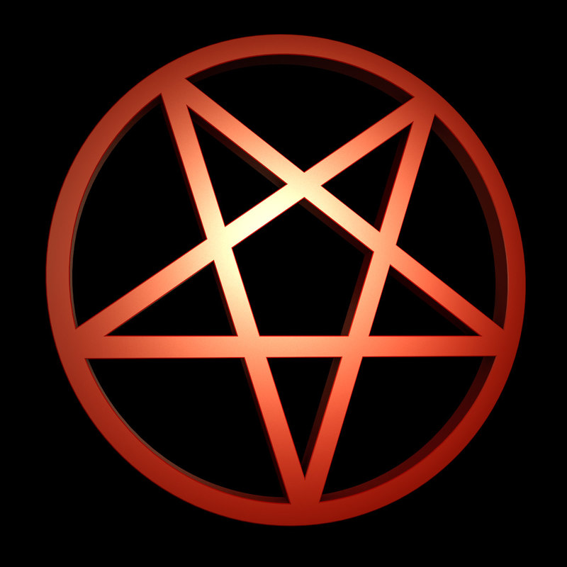 3d inverted pentagram model