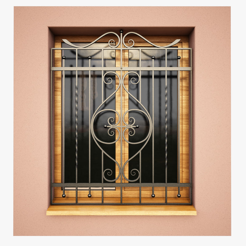 Windows Security Bars 3d Model