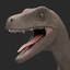 velociraptor dinosaur din00 3d c4d