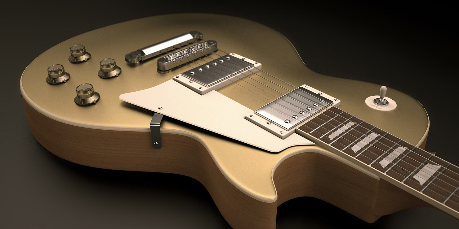 3ds max guitar les paul