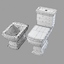 3d model cezares wc toilet