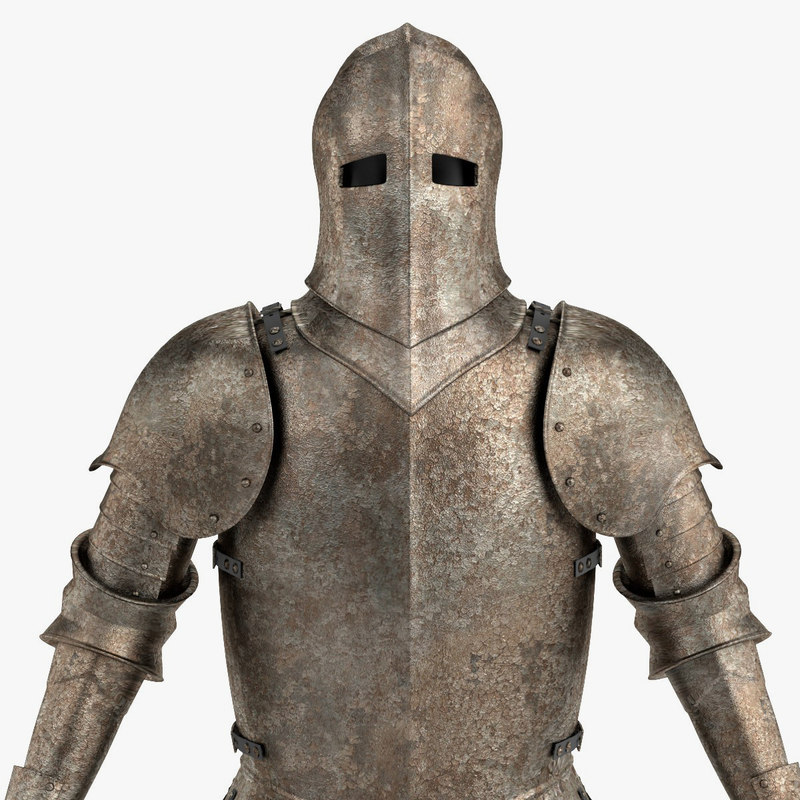 3d model old medieval armor