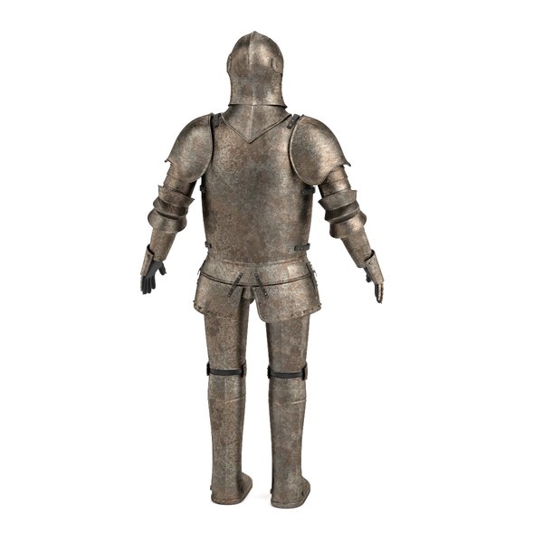 3d model old medieval armor