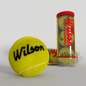 great tennis balls container 3d model