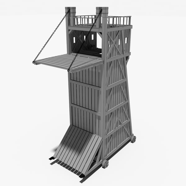 medieval siegetower 3d model