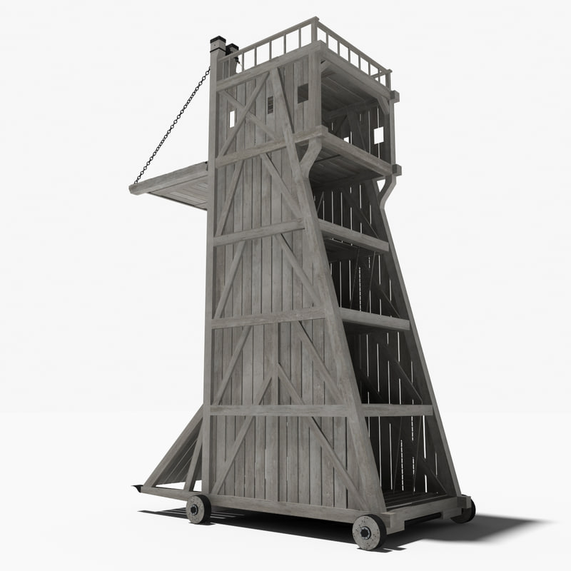 medieval siegetower 3d model