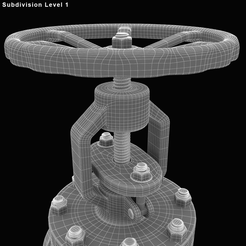 3d Globe Valve Model