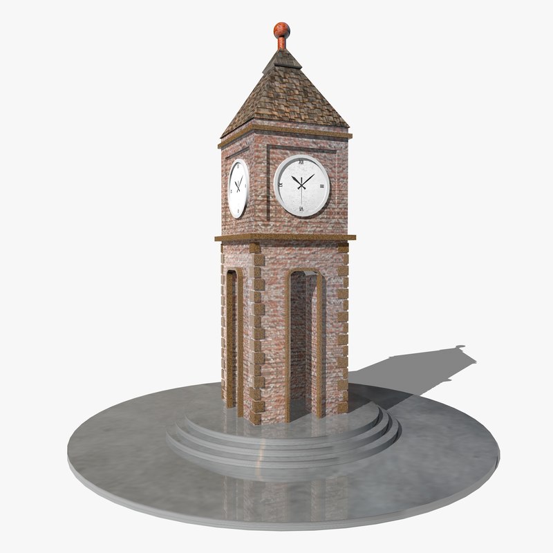 3d clock tower