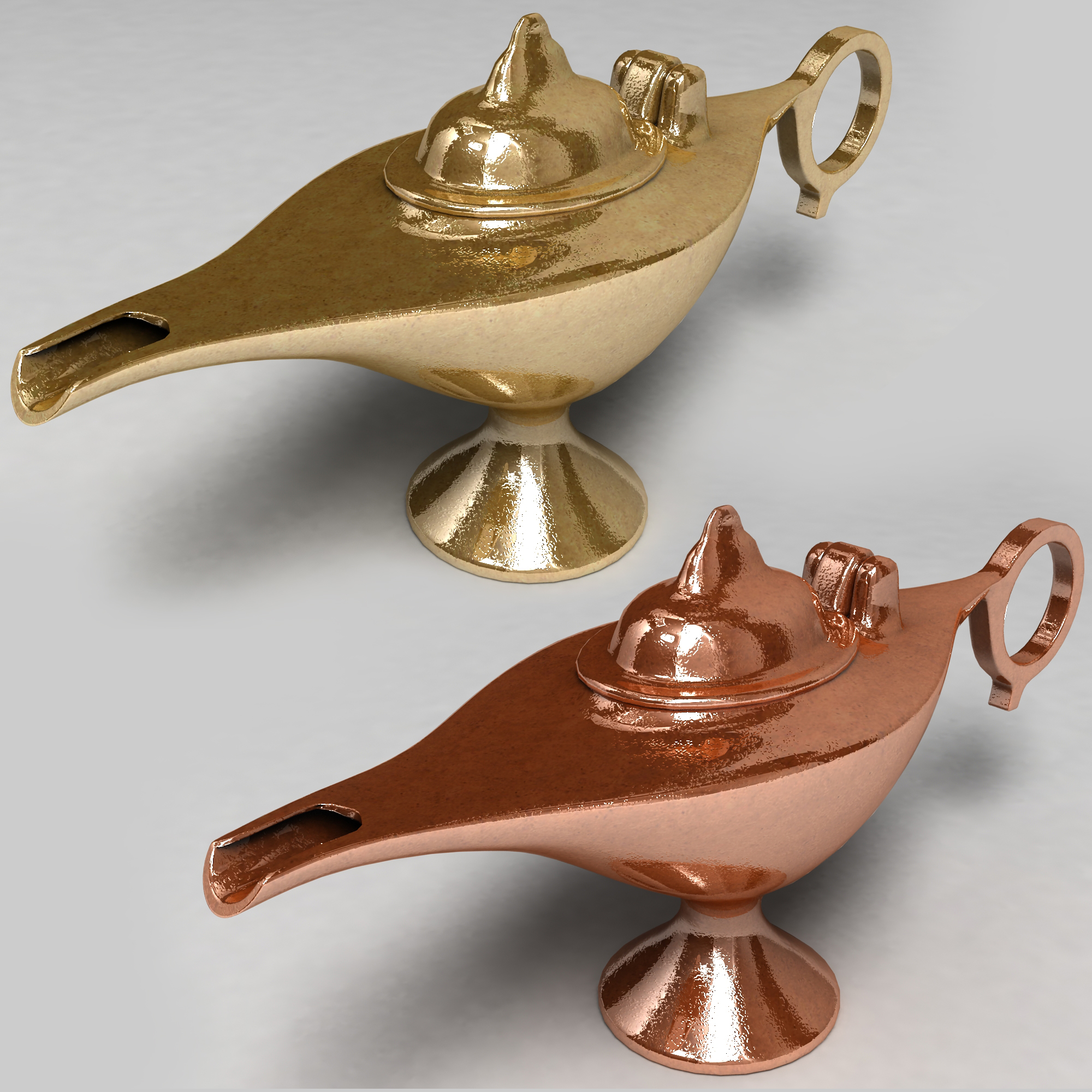 3d 3ds Aladdin Lamp