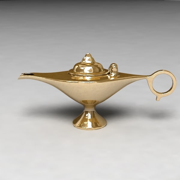 3d 3ds Aladdin Lamp