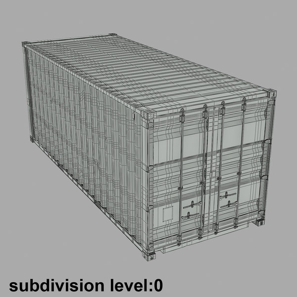 c4d ruined container 20 ft