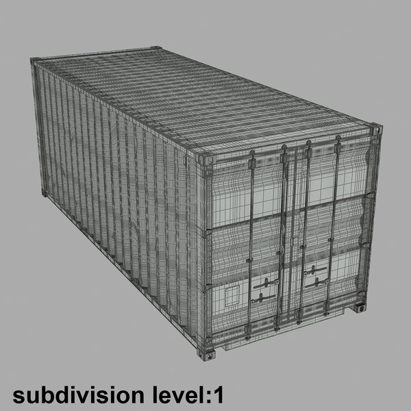 c4d ruined container 20 ft