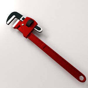 adjustable pipe wrench 3d 3ds