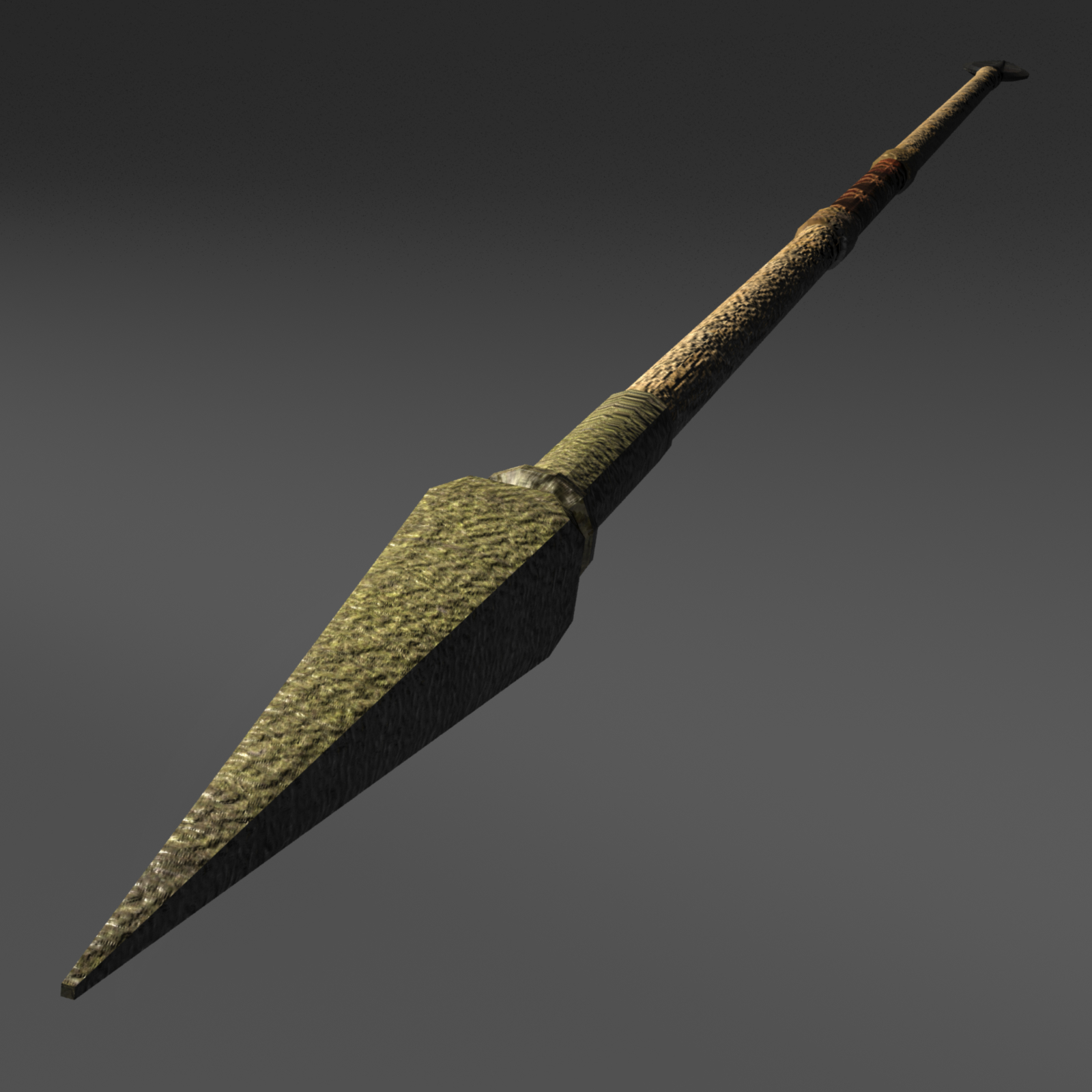 obj ancient greek dual spear