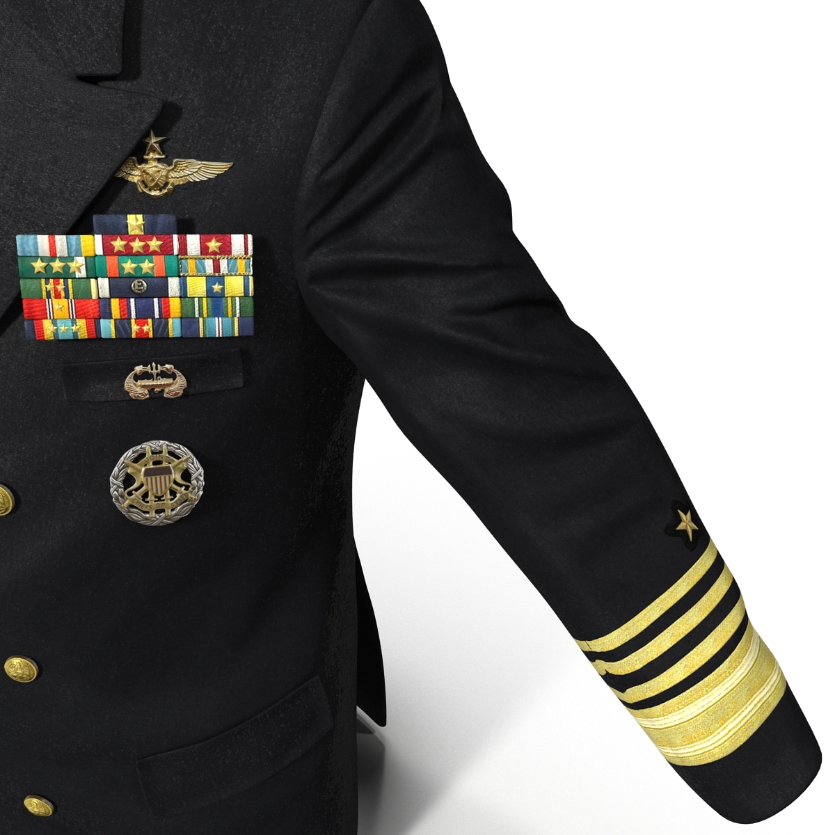 3d model of admiral jacket