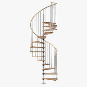 c4d spiral staircase
