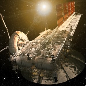 3d model asteroid mining platform