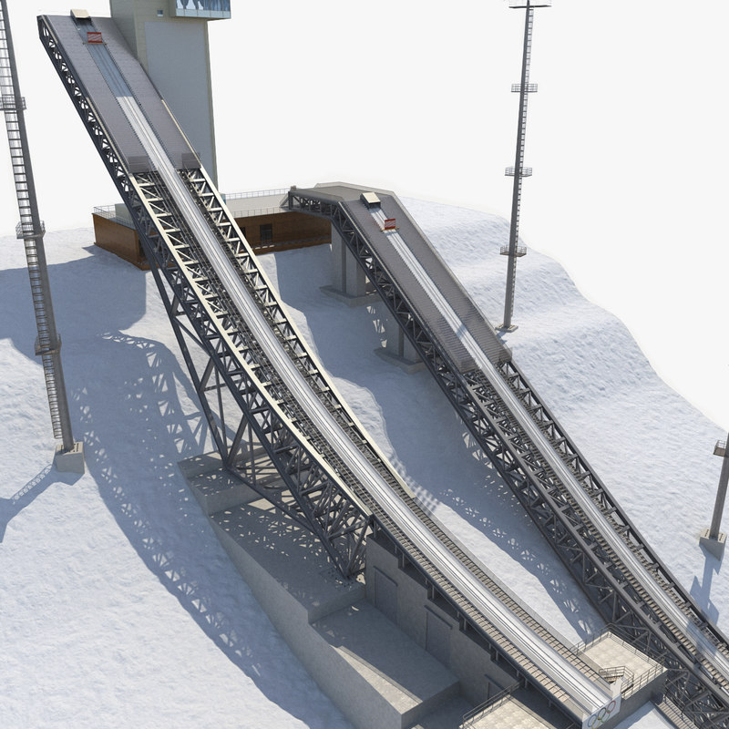 3d Jump Models Turbosquid with ski jumping ramp for Fantasy