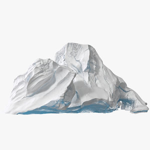 snow mountain 3d model
