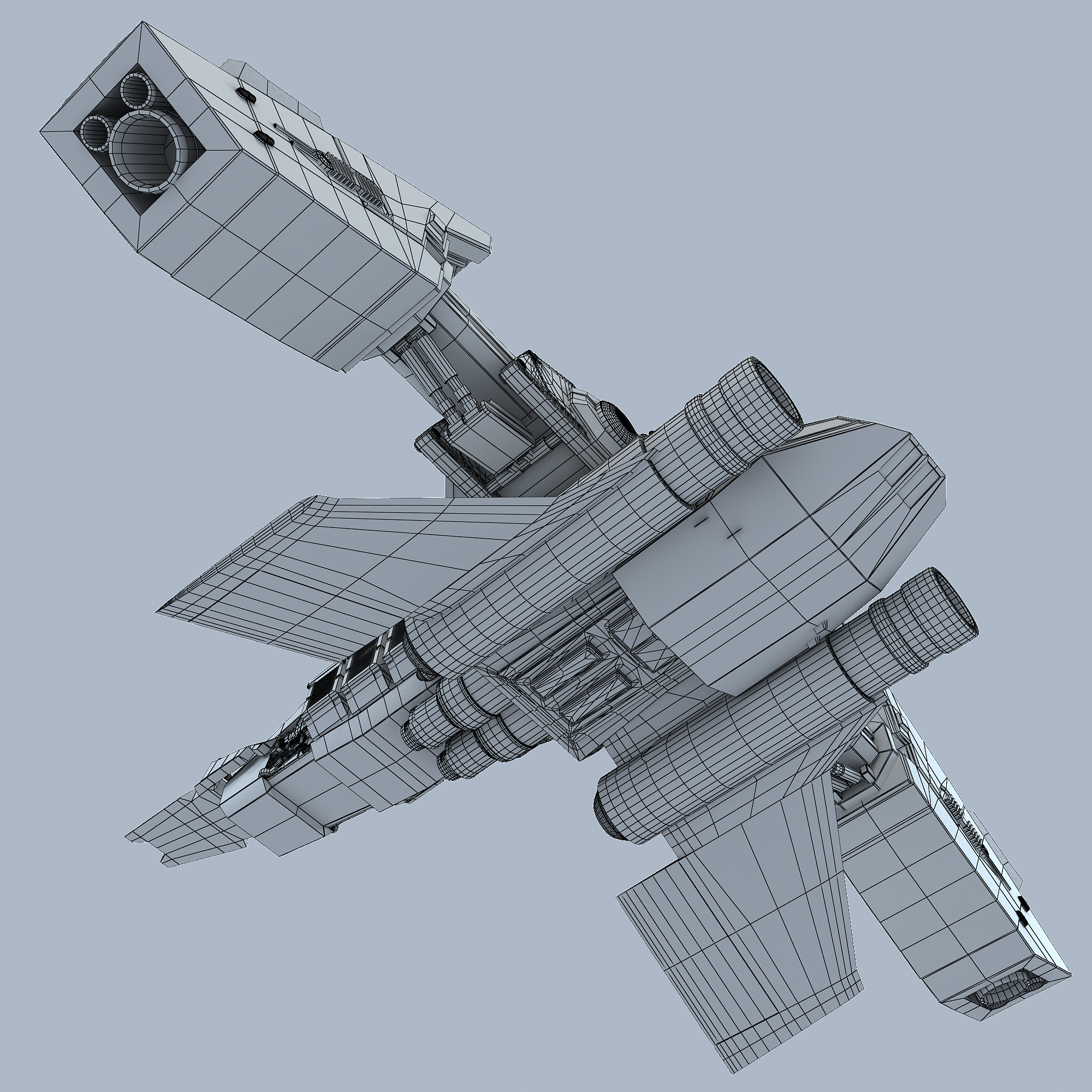 贝蒂宇宙飞船3d模型