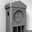 3d model of vintage wall clock