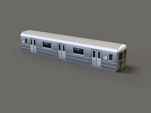 subway car r62 3d model