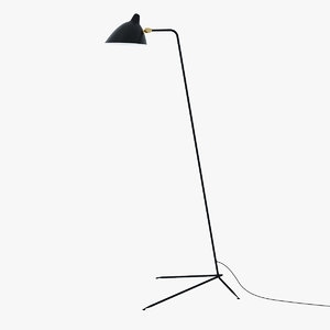 standing lamp serge mouille 3d max