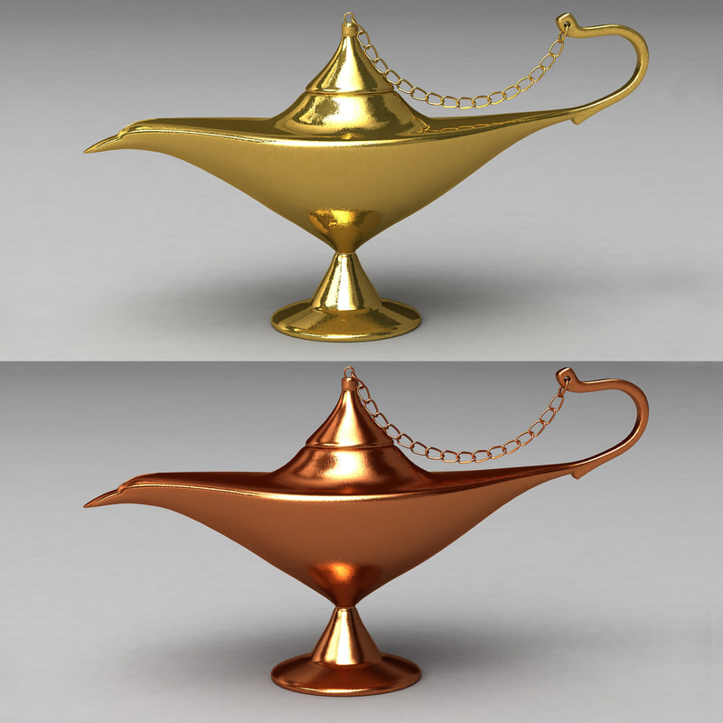 3d Aladdin Lamp B