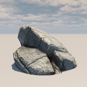 rocky cliff 3d max