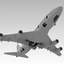 3d model boeing 747-400 plane virgin atlantic