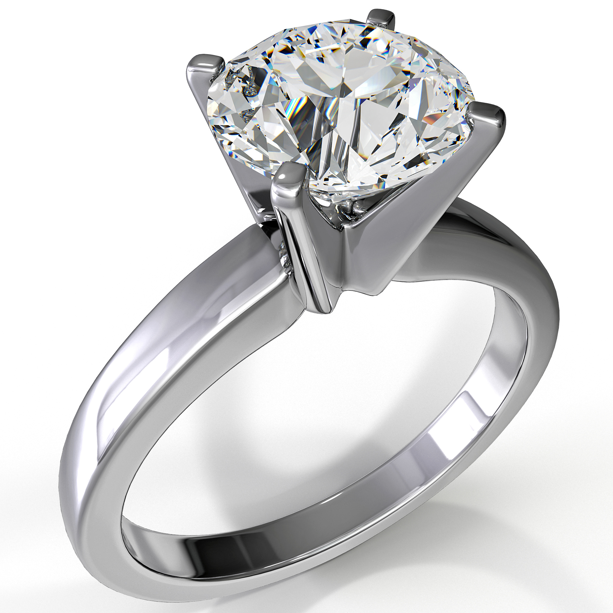 3d model diamond ring